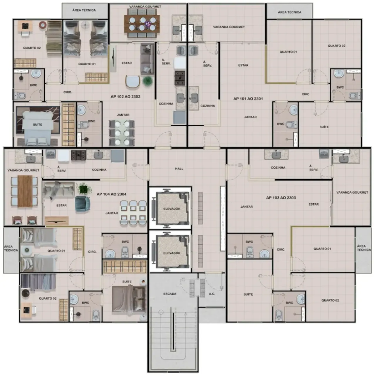 PLANTA 71m²