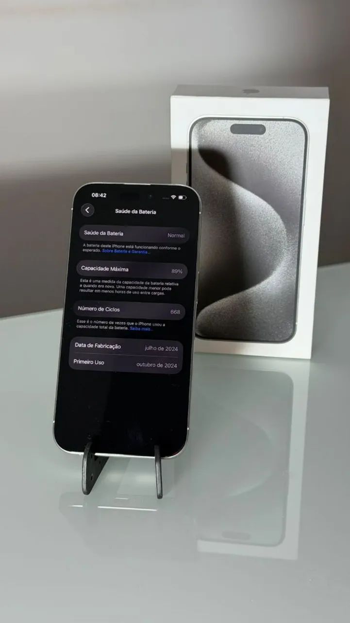iPhone 15 Pro 128GB | Entrada para chip físico - Celulares e