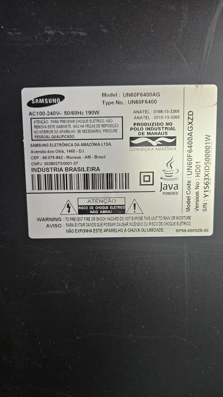 Tv 60 samsung smart