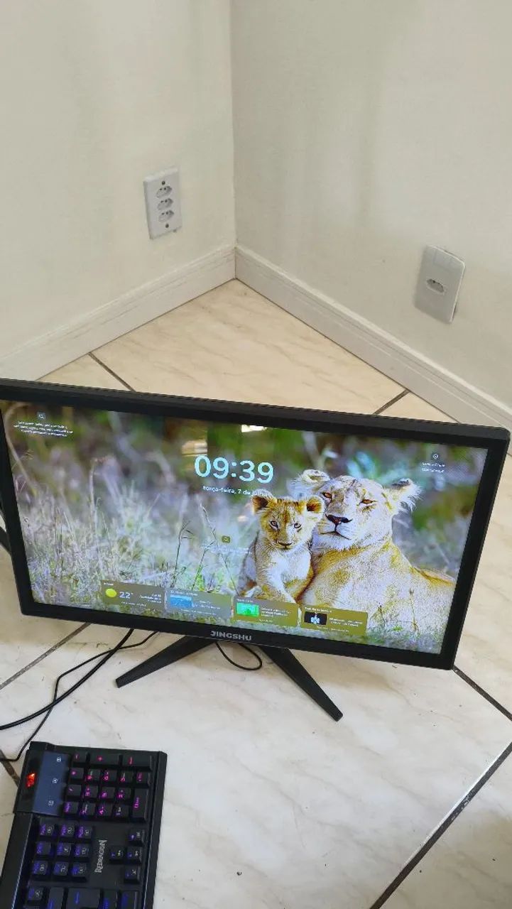 Monitor Jingshu 23,5 polegadas, HDMI e 75 Hz. Novo: Nota fiscal e garantia de 1 ano. - Foto 2