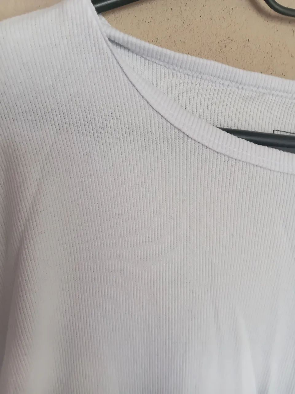 Camiseta masculina canelada. ORIGINAL BASIC. G. PERFEITO ESTADO. RIBANA ALGODÃO E ELASTANO - Foto 3