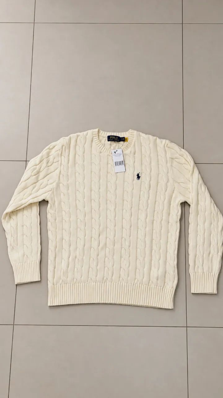 Suéter Ralph Lauren Bege - Tamanho G