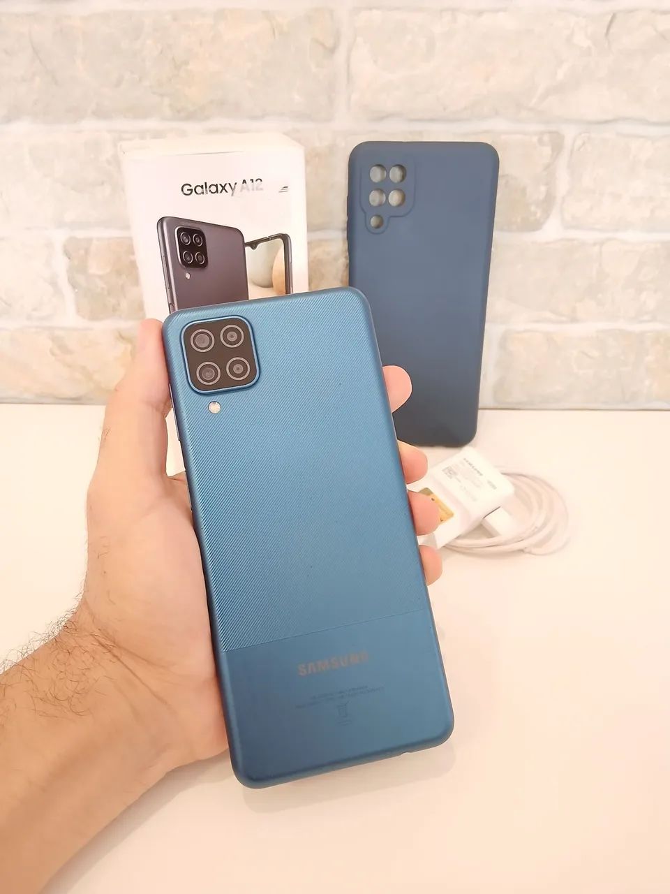 Celular Samsung Galaxy A12 64GB Azul (Usado) - Foto 3