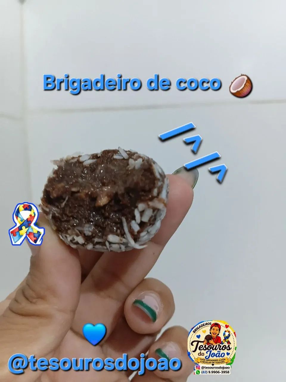 Brigadeiros cacau 100% amor e inclusão  - Foto 2