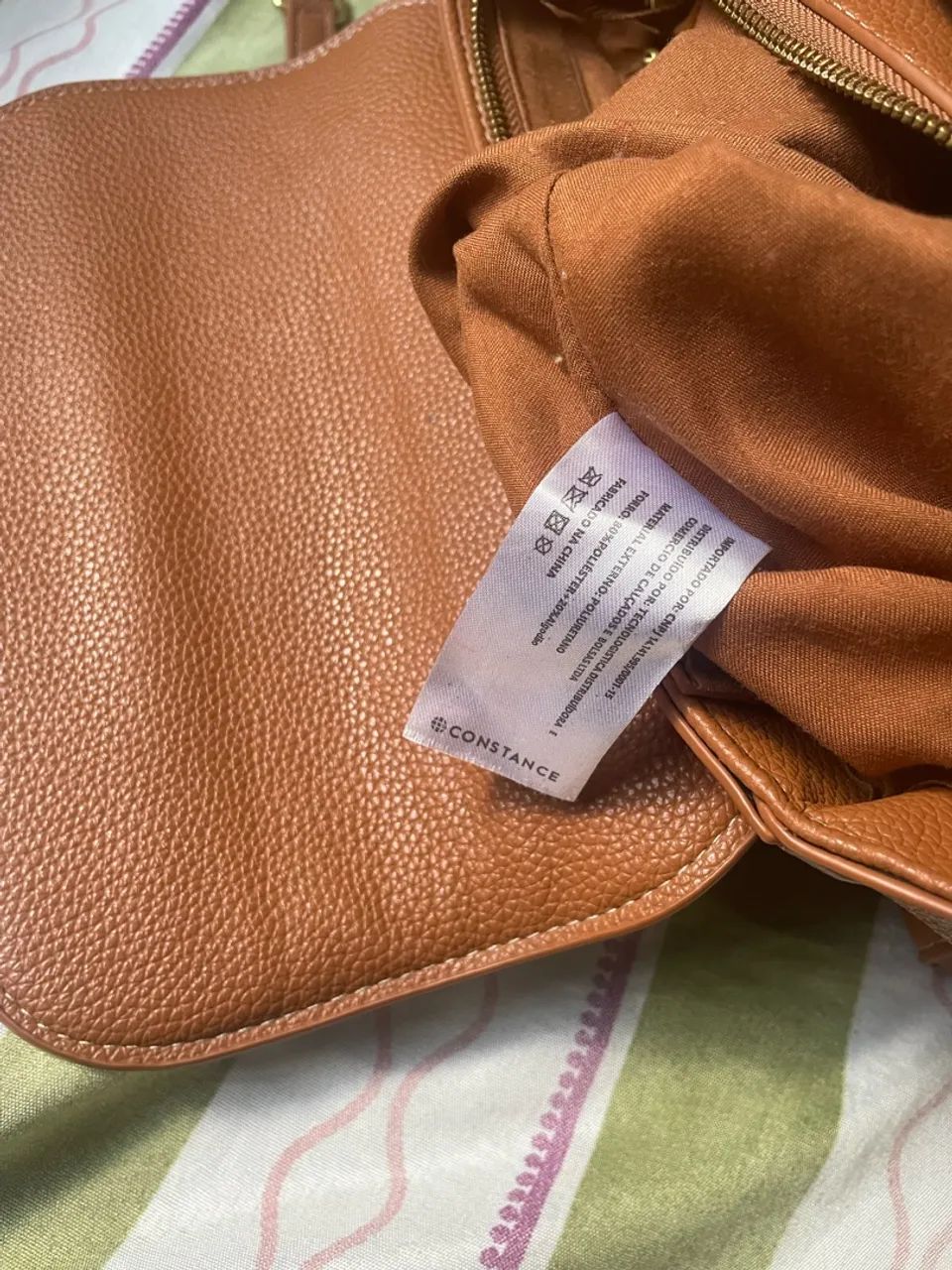 Bolsa Original Constance  cor caramelo - Foto 4