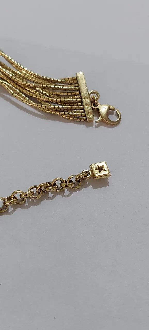 Pulseira em ouro hstern 12 linhas brilhantes  - Foto 2