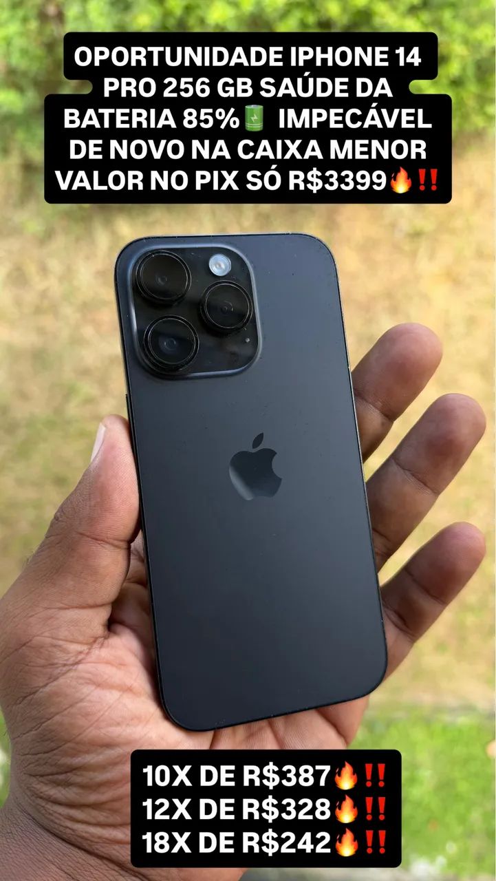 iPhone 14 Pro 256 gb todo original bateria 85%