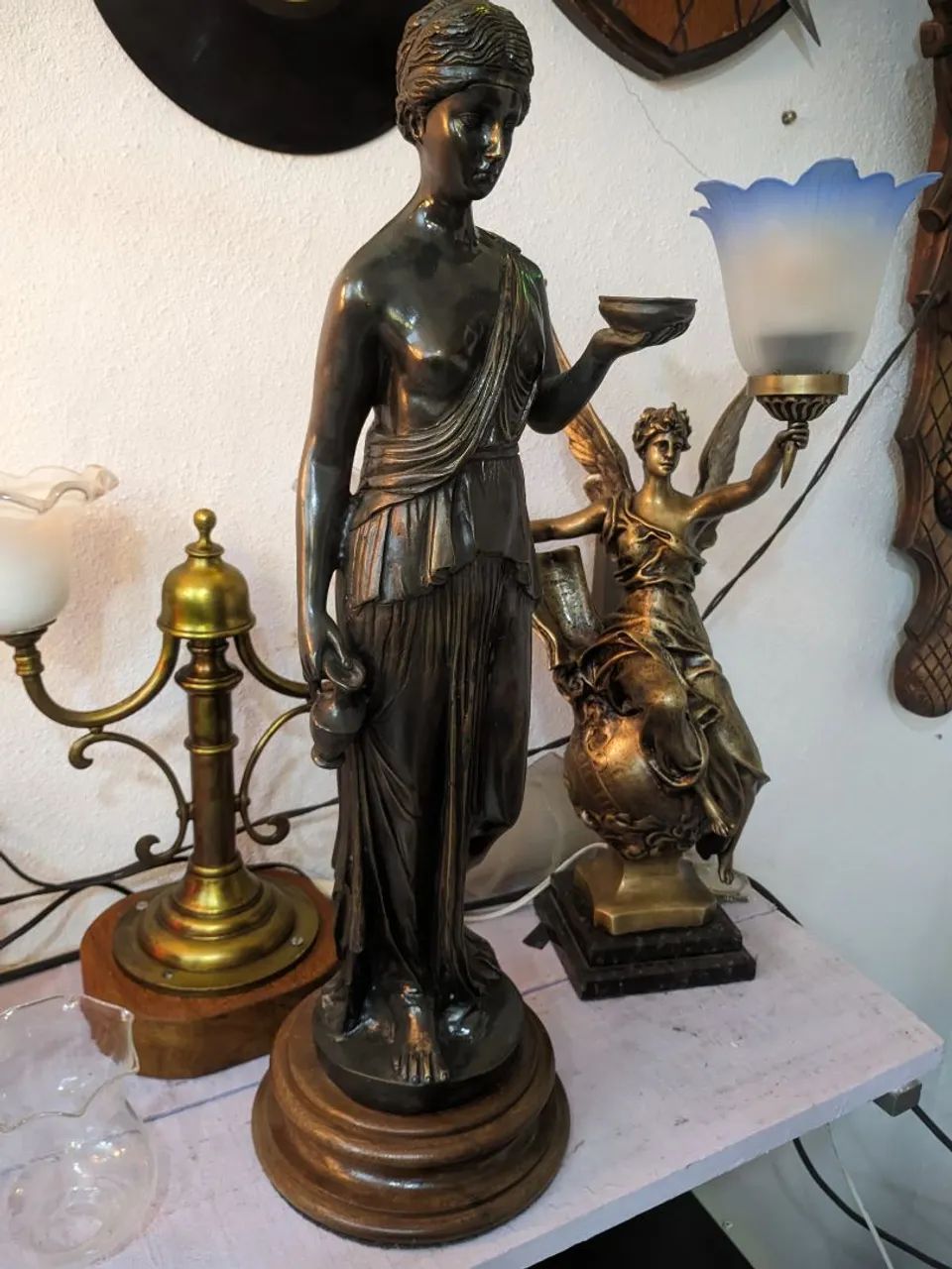 Escultura antiga em bronze macisso  - Foto 3
