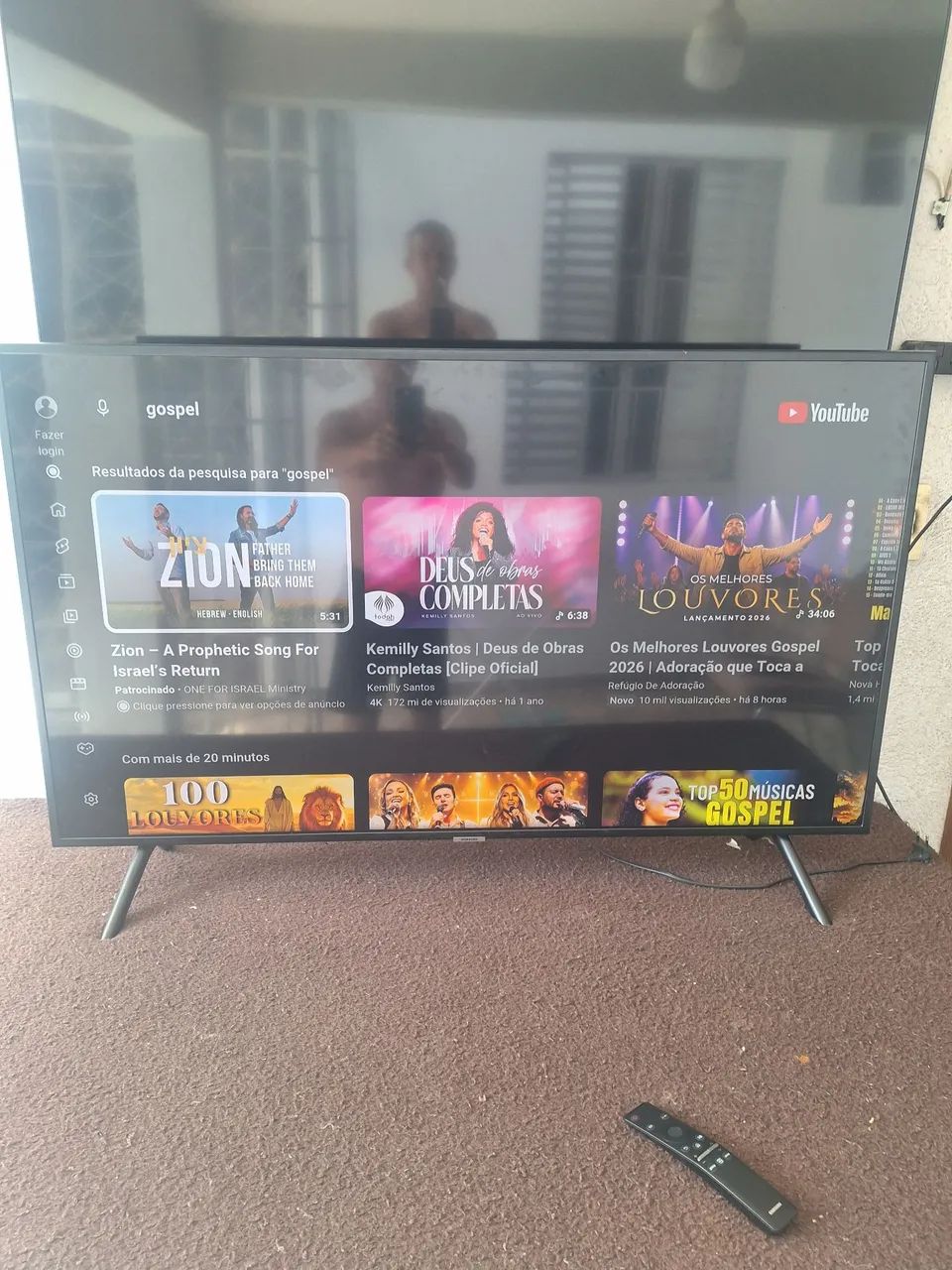 TV SMART SANSUNG 4K 50 POLEGADAS FUNCIONANDO PERFEITAMENTE SEM DETALHES ACEITO CARTÃO  - Foto 5