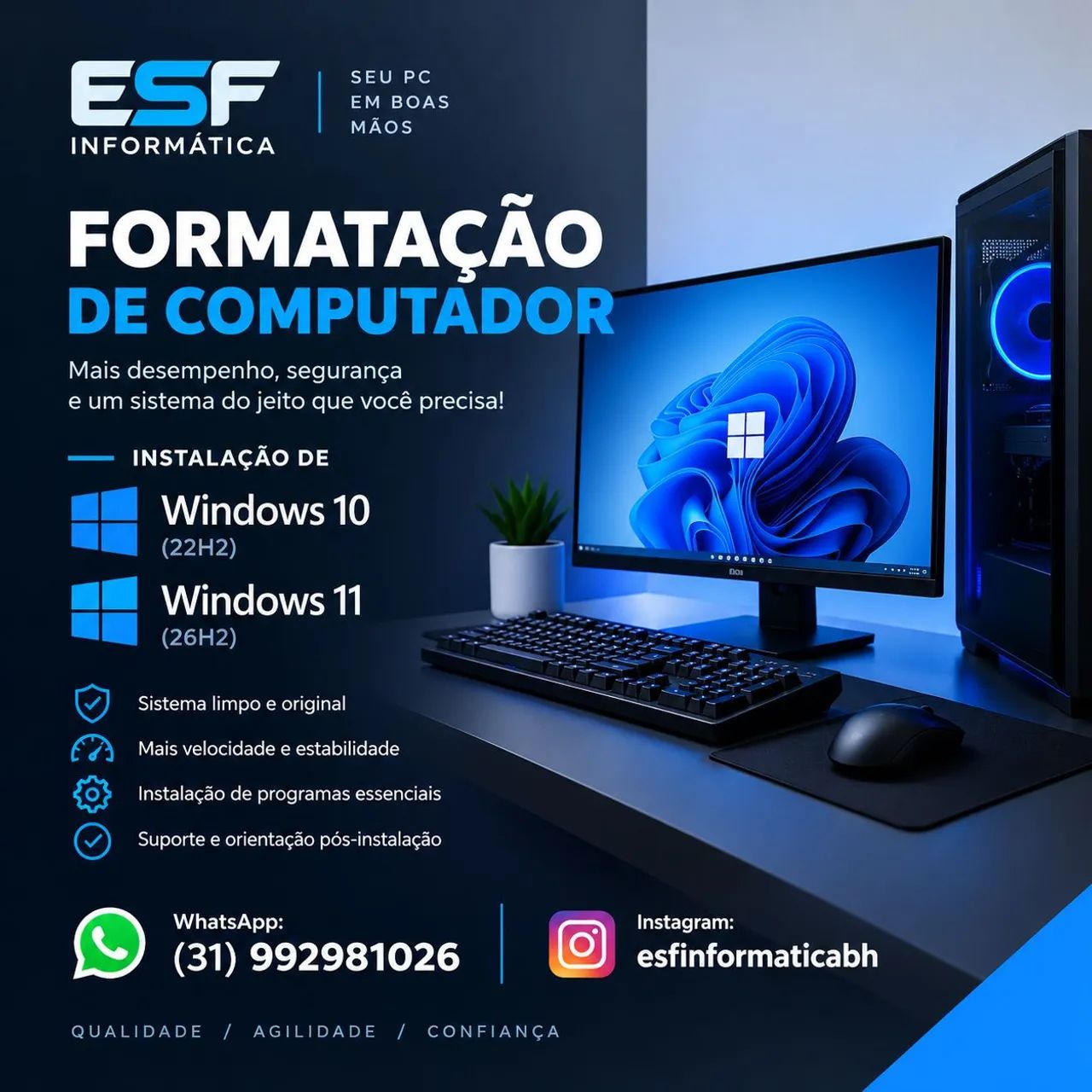 Formatação em PC Promoção 
