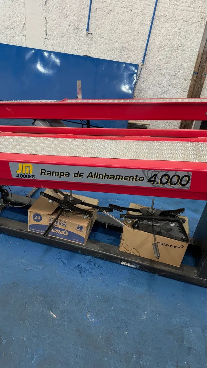 Rampa de alinhamento + Alinhadora a laser