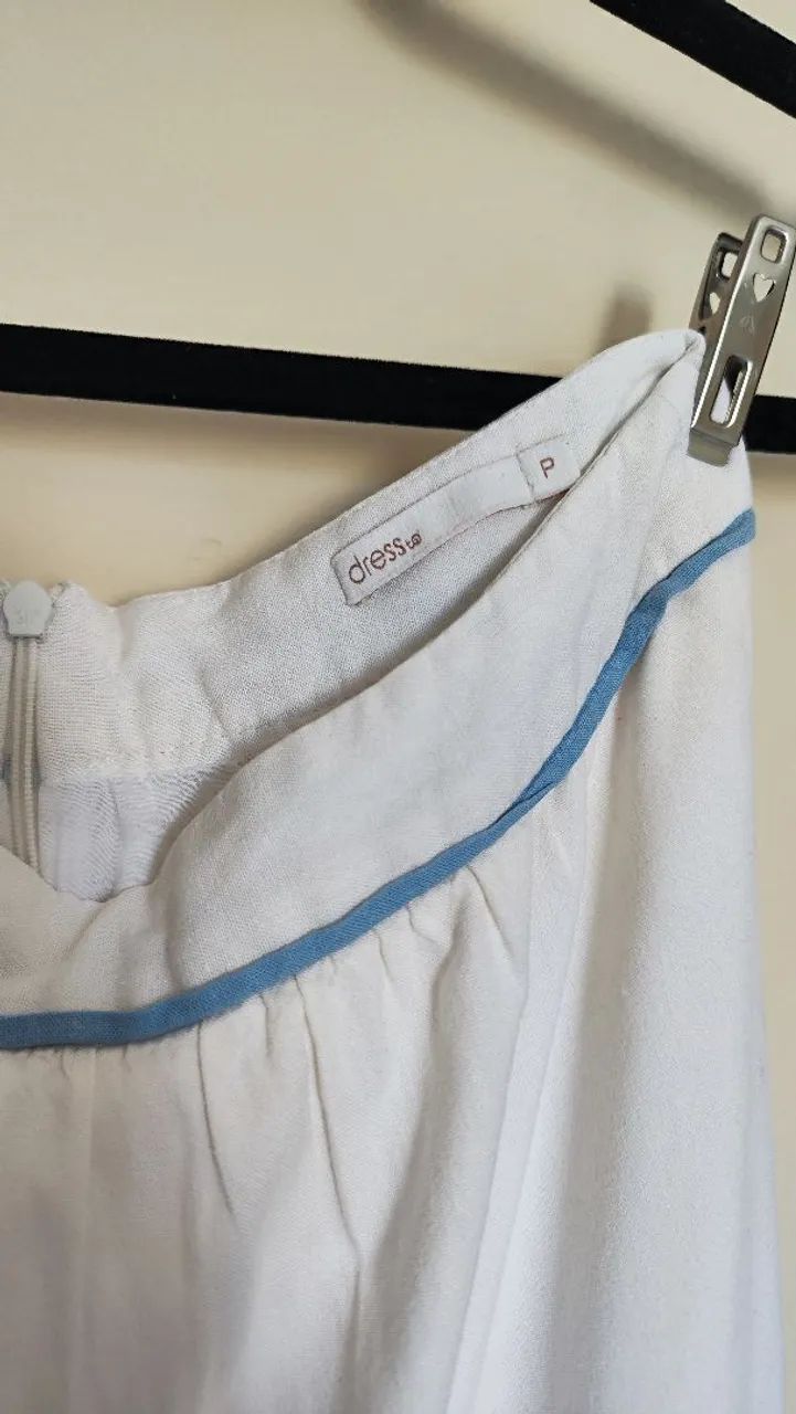 conjunto dress to saia midi e cropped branco p - Foto 3