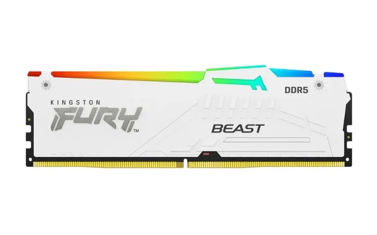 [NOVO] Memória RAM Kingston Fury Beast Expo, RGB, 32GB, 6000MHz, DDR5, CL30, Branco
