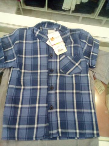 Blusa xadres infantil
