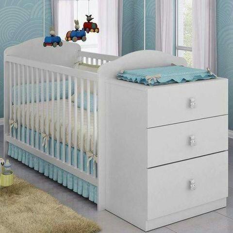 Berço Cômoda Com 03 Gavetas Satriani - Pagamento na entrega peça já