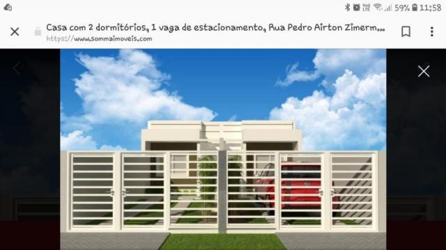 Casa para venda em curitiba, sitio cercado, 2 dormitórios, 1 banheiro, 1 vaga