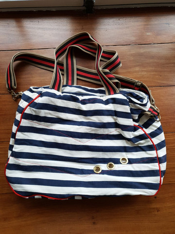 Bolsa grande listrada