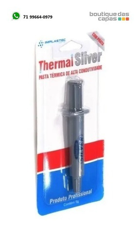 Pasta termica silver serung com 5 gramas implastec placas original