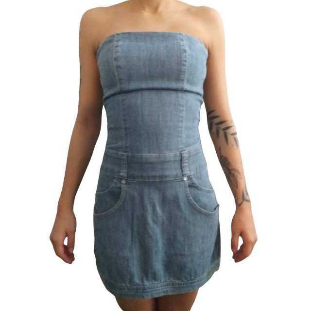 vestido jeans damyller