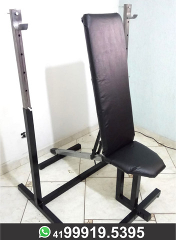 Kit Banco+Suporte Musculação Novo Fabricação Própria