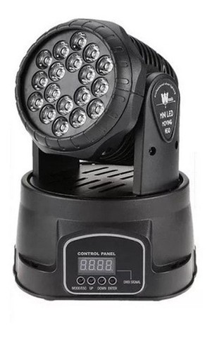 Mini Led Moving Head Wash Beam 18 Quadrileds Rgb Lk 294