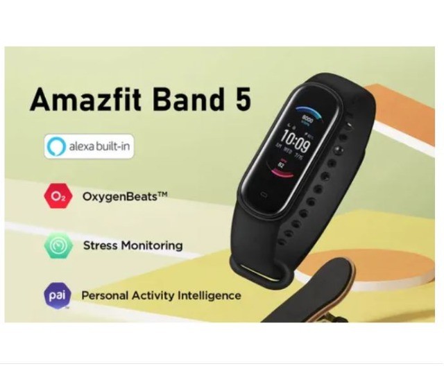 relógio amazfit band 5 alexa