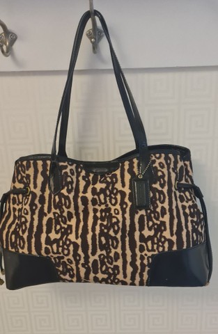 animal print coach bolsa