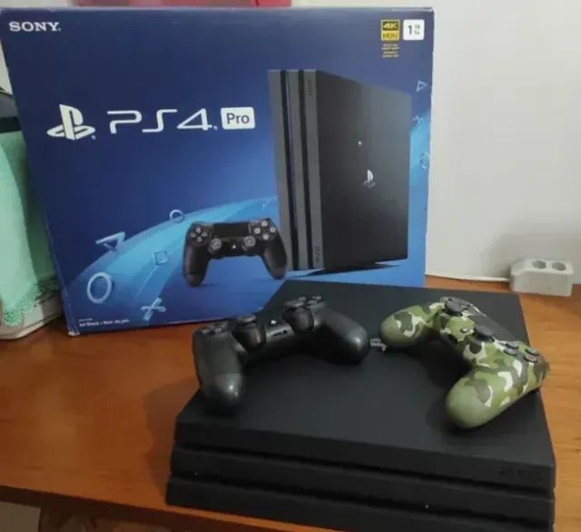 Playstation 4 pro 1t 4k 2 controle