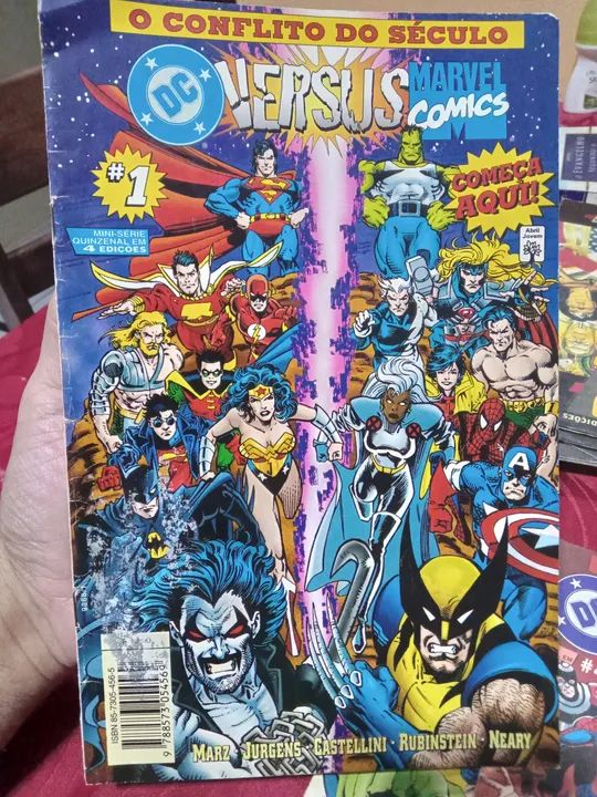 HQs DC Versus Marvel - Edições 1,2, 3, e 4 primeira parte !  - Foto 2
