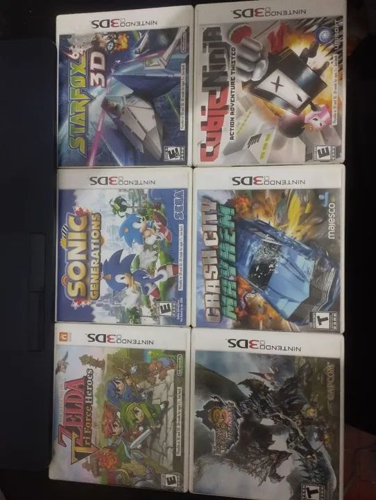 Lote de 6 Jogos Nintendo 3DS EUA ORIGINAIS USADOS