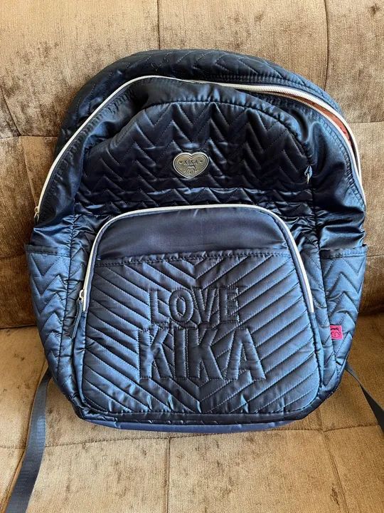 Mochila love kika azul marinho