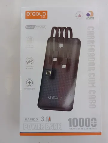 Carregador Portátil Power Bank 10000 mAh AGold BTE-80A