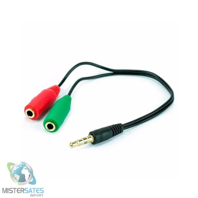 Cabo Headset para Fone, 2 P2 Fêmea para 1 P2 Macho - COD 99 - Foto 2
