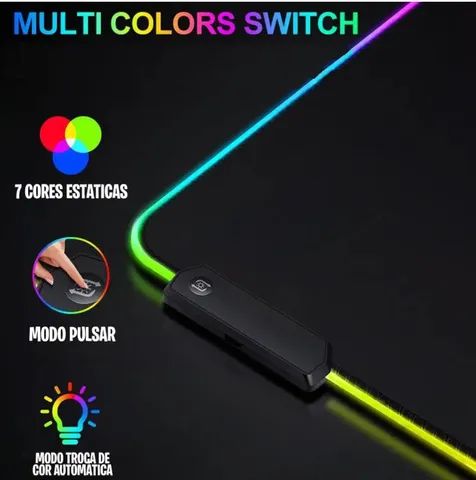 Mouse ped , RGB  TAMANHO 80X30  - Foto 4