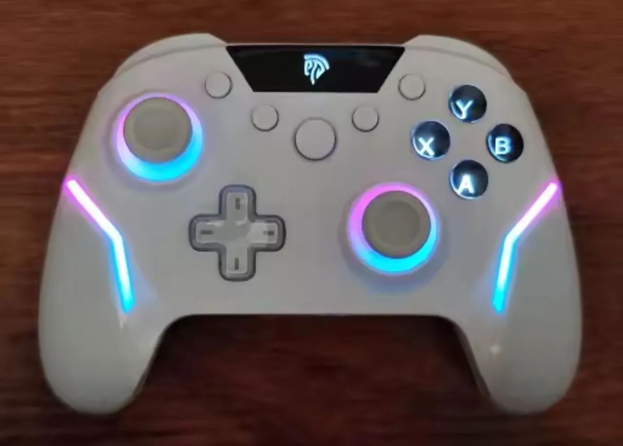 Controle EasySMX X20 Hall Effect Botões Mecânicos RGB Bluetooth - Foto 3