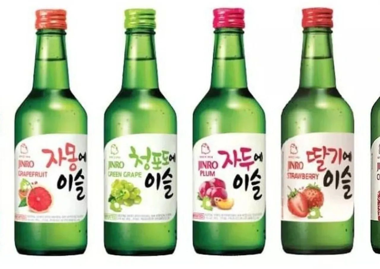  Soju  sabores Morango e maçã verde