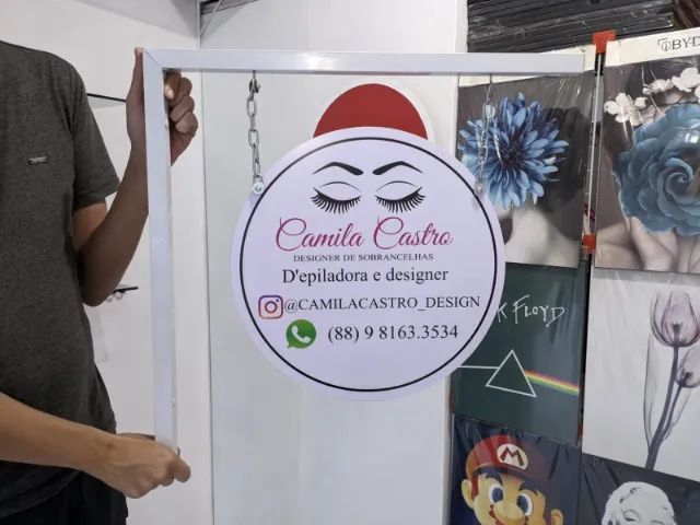Placa de loja personalizada