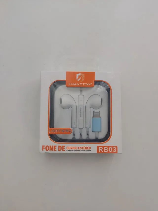 Fone estéreo hmaston original para iPhone 