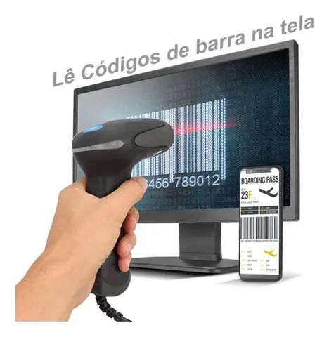 Leitor De Codigo De Barras Usb 1dccd Knup Kp-1026 - Foto 2