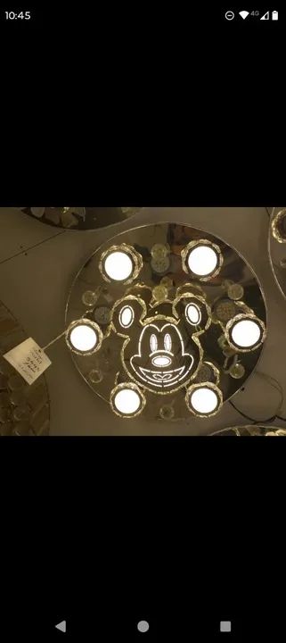 Lustre Mickey Mouse - Iluminação Infantil