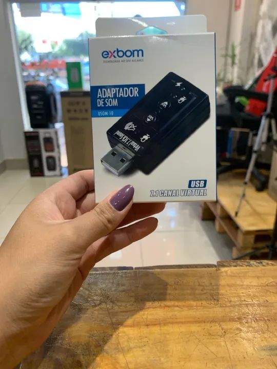 Placa de som USB 7.1
