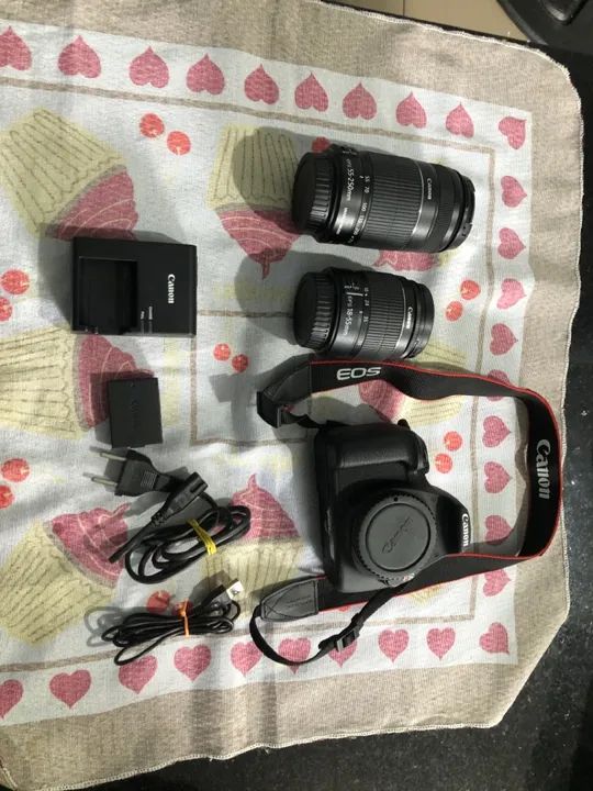 Câmera cânon EOS rebel T5 c/kit premium - Foto 2