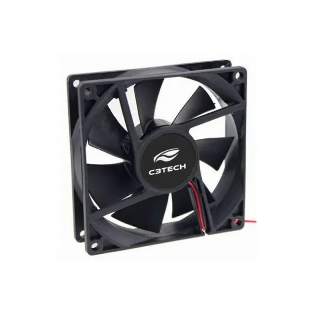 Cooler Fan 120mm C3Tech F7-100BK Black Sem Led *Molex - WZetta - Foto 2