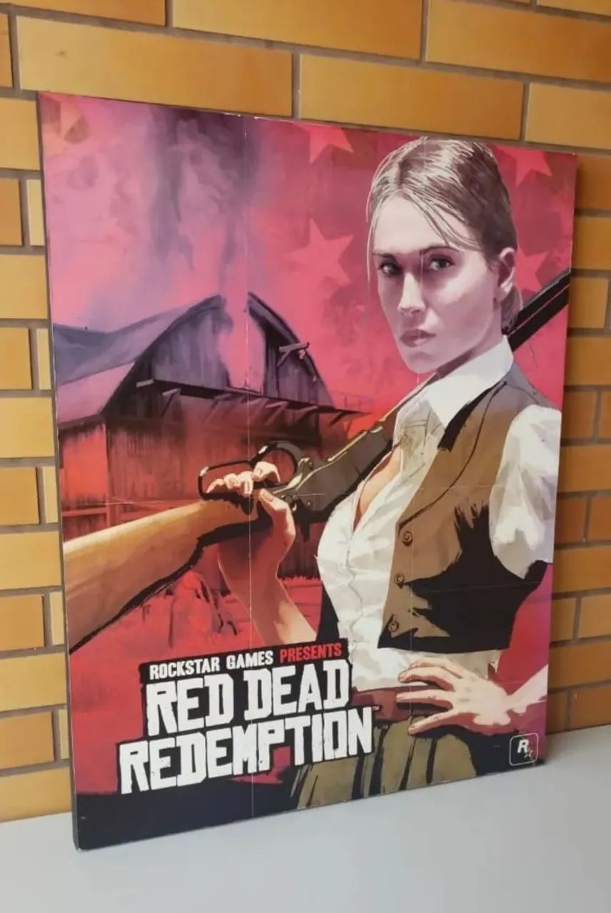 Quadro poster gamer do jogo Red Dead Redemption