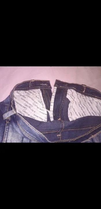 Calça jeans infantil Tam 12 kalvin Klein  - Foto 2