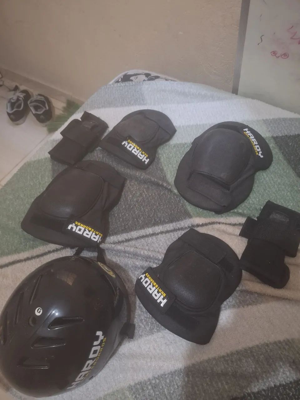 Kit de proteção para skate - Hardy skateboard - Foto 2