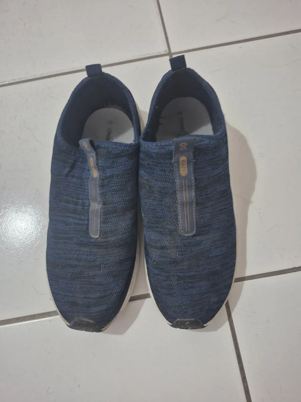 Tênis Azul Eazy Slip-On