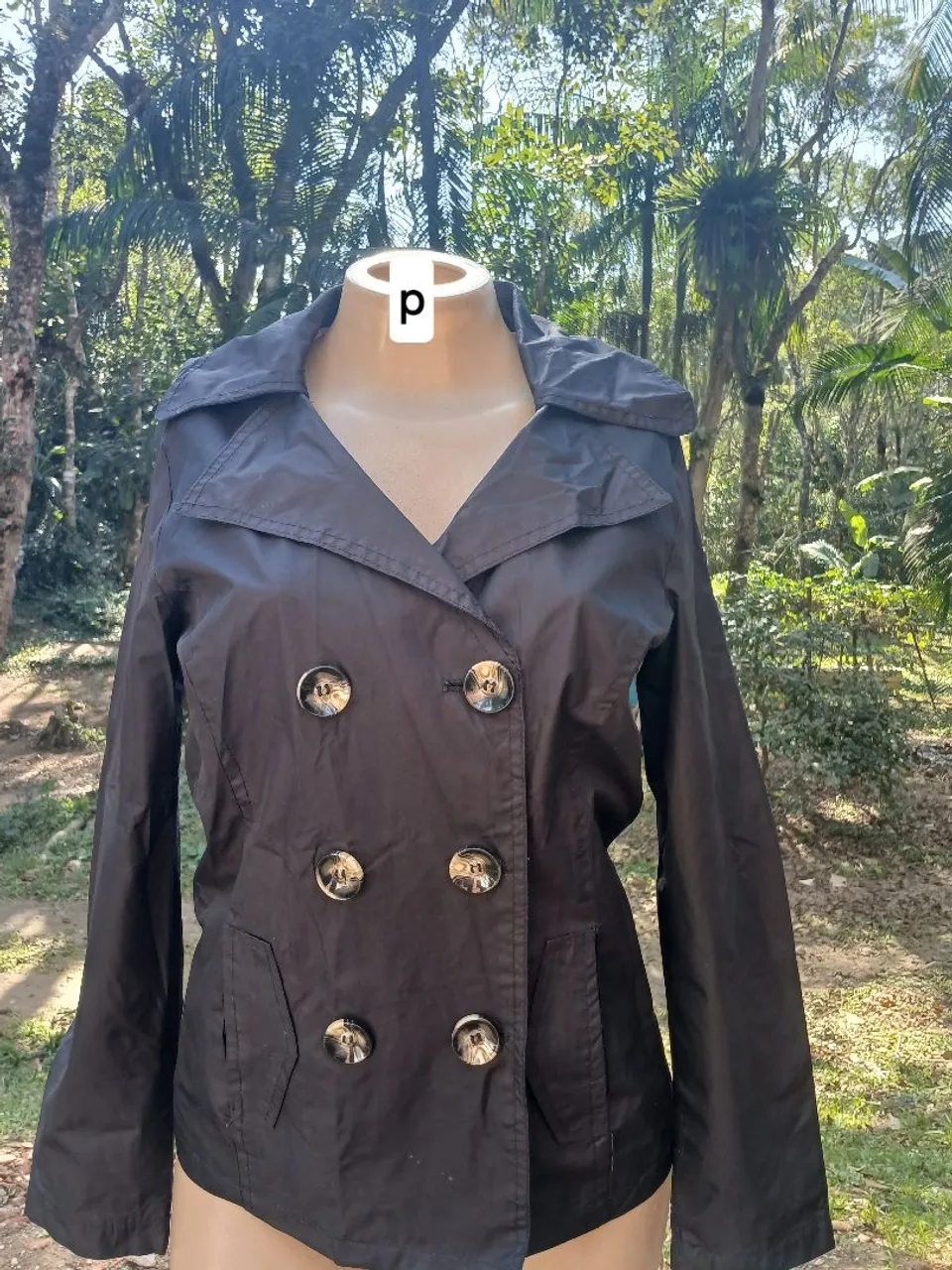 Casaco preto elegante