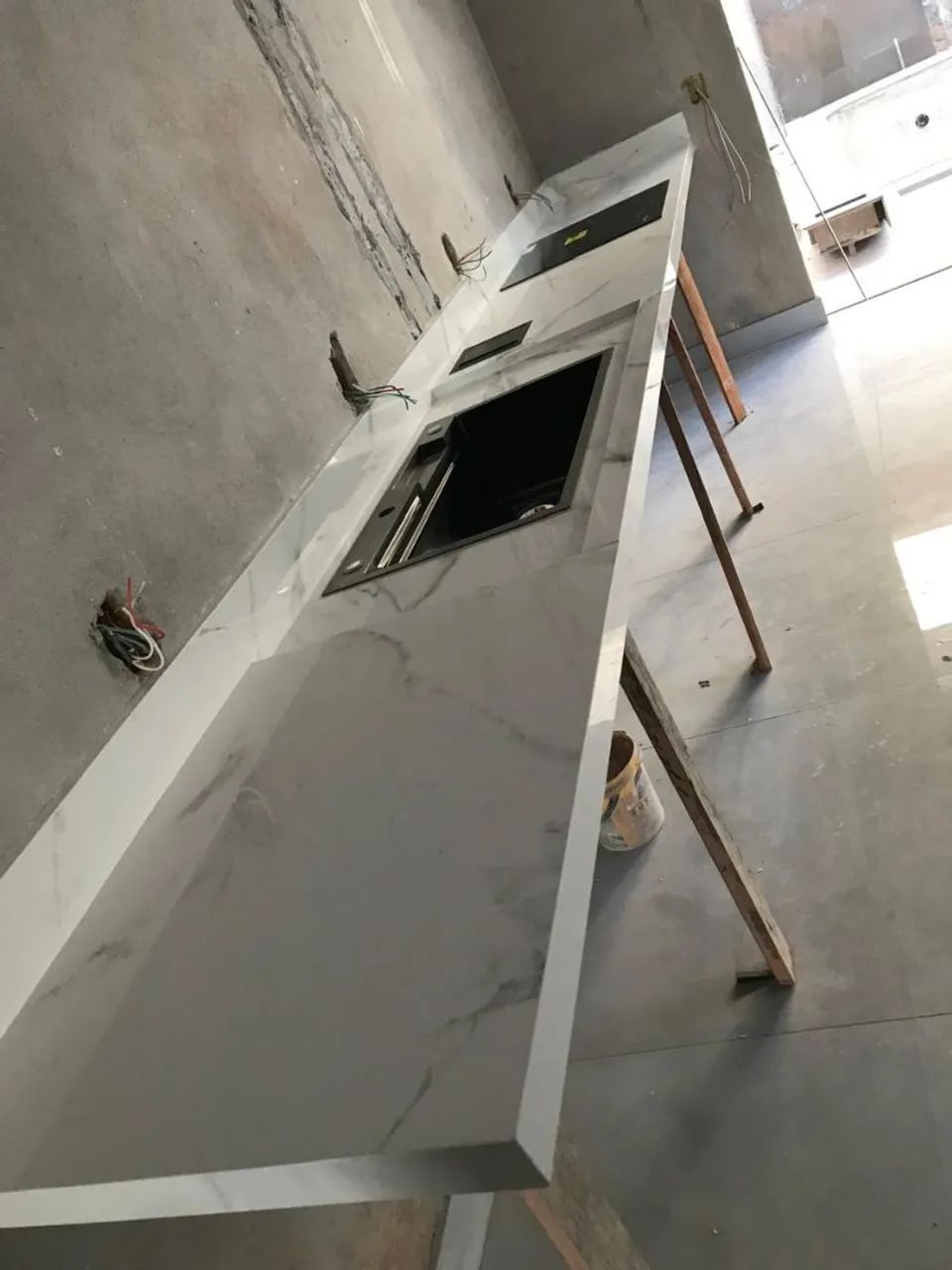 Pias e nichos esculpido em porcelanato  - Foto 4