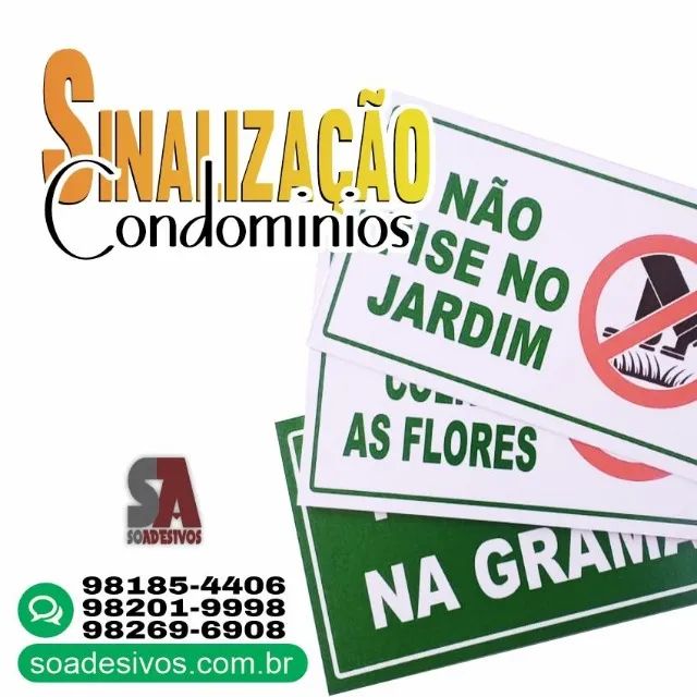 SINALIZAÇÃO INTERNA OU EXTERNA / PLACAS PARA CONDOMINIOS - Foto 5